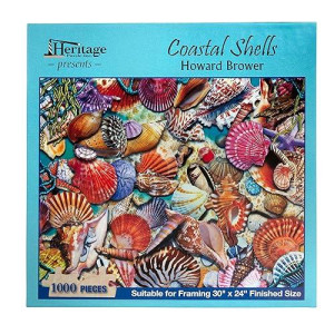 Heritage Puzzle Coastal Shells - 1000 Piece Jigsaw Puzzle