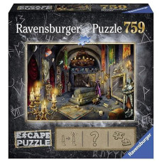 Ravensburger Escape Puzzle Vampire'S Castle 759 Piece Jigsaw Puzzle For Kids And Adults Ages 12 And Up - An Escape Room Experience In Puzzle Form 27" X 20"