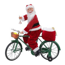 Mr. Christmas Cycling Santa Holiday Decoration, One Size, Multicolor