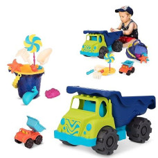 B. Toys- Large 20 Colossal Cruiser & Sand Ahoy Dump Truck- Water Play & Sand Bucket Set (10-Pc) - Colossal 20 Truck, Toy Cars, Vehicles- 18 Months+