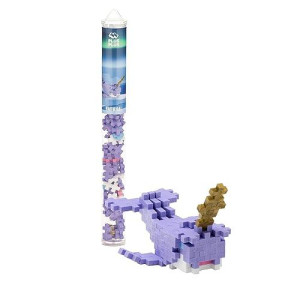 Plus Plus - Mini Maker Tube - Narwhal - 70 Piece, Construction Building Stem | Steam Toy, Interlocking Mini Puzzle Blocks For Kids