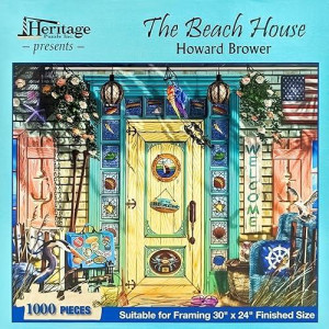 Heritage Puzzles The Beach House - 1000 Piece Jigsaw Puzzle