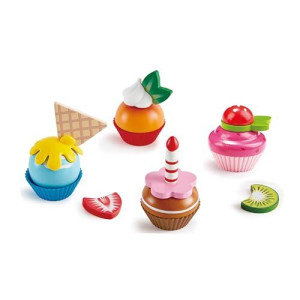 Hape Cupcakes | Colorful Wooden Cupcakes, Children