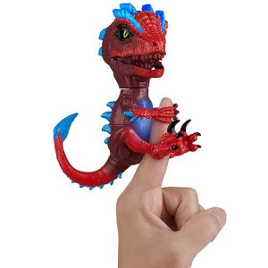 WowWee Untamed Radioactive Raptor - gamma (Red) - Interactive Toy