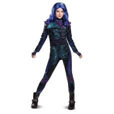 Disguise Disney Mal Descendants 3 Deluxe Girls' Costume, Purple, Medium (7-8)