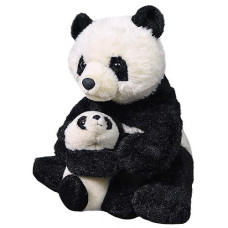 Wild Republic Mom & Baby Panda Plush Stuffed Animal Plush Toy Gifts For Kids 12 Model: 19398