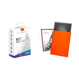 Ultimate Guard Matte Orange Katana Sleeves Standard Size Standard Size 100 Ct Card Sleeves Individual Pack