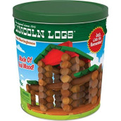 LINCOLN LOGS  Classic Meetinghouse - 117 Parts - Real Wood Logs - Ages 3+ - Collectible Tin - Best Retro Building Gift Set for Boys/Girls  Creative Construction Engineering  Preschool Education Toy