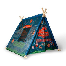 Ukonic Jurassic World: Camp Cretaceous Indoor Teepee Tent | Pop-Up Canopy Tents & Shelters, Fort Playhouse For Kids, Indoor Reading Nook | Dinosaur Toys & Games, Gifts And Collectibles | 5 X 4 Feet