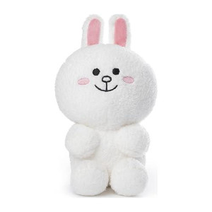 Gund Line Friends Cony Seated Plush Stuffed Animal Rabbit, White, 7", Multicolor