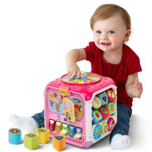 Vtech Sort And Discover Activity Cube (Frustration Free Packaging), Pink