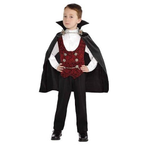 Lingway Toys Kids Vampire Of Darkness Costume For Boys Halloween Dress Up Parties With Accessories 8-10