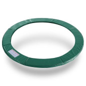 Exacme Trampoline Pad Replacement Round Safety Spring Cover, No Hole For Pole (Green, 12 Foot)