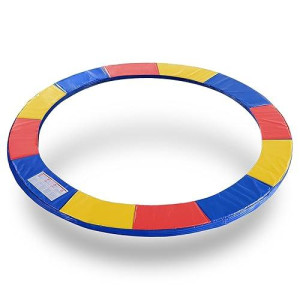Exacme Trampoline Pad Replacement 15 Foot, Round Safety Frame Pad Spring Cover, Multicolor, Cp15Mc