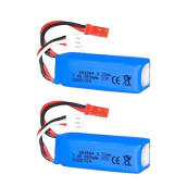 2 Pcs 7.4V 450Mah 20C Lipo Battery With Jst Connector For Wltoys K969 K989 K999 P929 P939 Rc Car