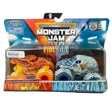 Mj 2019 Monster Jam Fire & Ice Wildfire And Yeti Special Edition