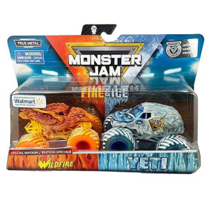 Mj 2019 Monster Jam Fire & Ice Wildfire And Yeti Special Edition