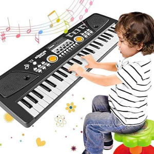 Wostoo Kids Piano Keyboard, 49 Keys Portable Keyboard Electronic Digital Piano Educational Learning Toy Music Gifts Keyboard Piano For Beginners Kids Girls Boys With Microphone