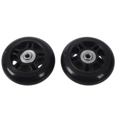 F-Ber Luggage Suitcase Wheels 63X24Mm/2.48" X0.94'' W/ 6Mm Abec 608Zz Bearings, Inline Outdoor Skate Replacement Wheels, Set Of (2) Wheels (Od:63 W:24 Id:6 Axles:35 & 40Mm)