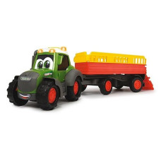 Dickie Toys - Happy Fendt Tractor With Animal Trailer