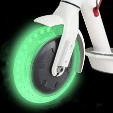 Fluorescent Tire For Xiaomi Mijia M365, 8.5Inch Solid Wheels For Electric Scooter Tubeless Solid Tire Replacement Outer Cover Tire 8 1/2�2 Escooter Tire