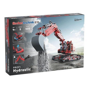 Fischertechnik Profi Hydraulic Model Building Kit With 500 Pieces And 5 Model Options For A Realistic Hydraulic Learning Experience