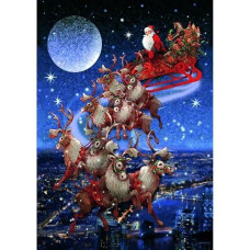 Piatnik Santa'S Flying Sleigh - 1000Pc