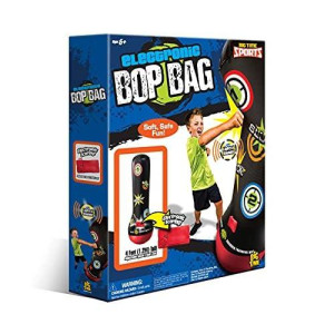 Socker Boppers Electronic Bop Bag, Inflatable Punching/Kickboxing Bag With Lights And Sound, Sock It, Bop It, Punch It, Safe Fun In Or Outdoors, Develops Agility-Balance-Coordination-Athletic Ability