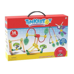 Tinkertoy Adventures Building Set - 100 Parts - Ages 3 & Up - Creative Preschool Toy
