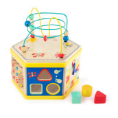 Small Foot Wooden Toys Activity Center 7-In-1 Iconic Motor Skills Move It! Playset Designed For Children 12+ Months