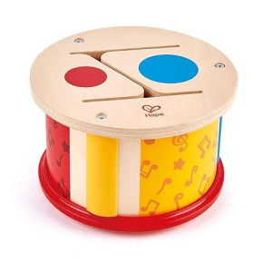 Hape Double-Sided Drum| Wooden Double-Side Musical Drum Instrument For Toddlers