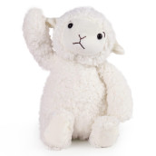 Lotfancy Lamb Stuffed Animal, 12" Stuffed Lamb Plush For Baby, Cuddly Fluffy Sheep Toy, Plushies For Newborn Nursery, Easter Decoration