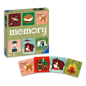 Ravensburger Great Outdoors Memory Game | Fun & Fast Camping Matching Game | Ideal For Boys & Girls, Ages 3 & Up | Builds Focus, Memory & Matching Skills - 20359