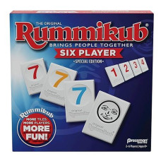 Rummikub Six Player Edition - The Classic Rummy Tile Game - More Tiles And More Players For More Fun! By Pressman , Blue