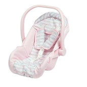 Adora Baby Doll Car Seat Carrier With Removable Seat Cover - Machine Washable, Fits Most Dolls & Plush Animals Up To 20