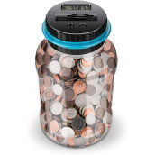 Lefree Big Piggy Bank, Digital Counting Coin Bank,Money Saving Jar,Gift,Powered By 2Aaa Battery (Not Included)