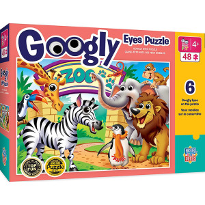 Zoo Animals 48 Piece googly Eyes Jigsaw Puzzle