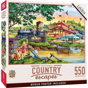 Masterpieces 550 Piece Jigsaw Puzzle For Adults, Family, Or Youth - Apple Express - 18"X24"