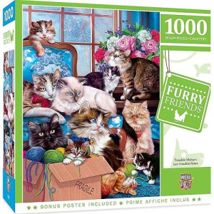 Masterpieces 1000 Piece Jigsaw Puzzle For Adults, Family, Or Kids - Trouble Makers - 19.25"X26.75"