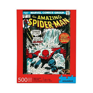 Aquarius Marvel Spiderman Puzzle (500 Piece Jigsaw Puzzle) - Officially Licensed Marvel Merchandise & Collectibles - Glare Free - Precision Fit - 14 X 19 Inches