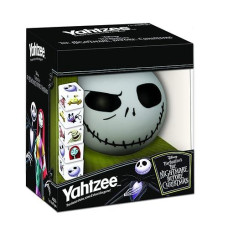 Disney Yahtzee The Nightmare Before Christmas Dice Game | Collectible Jack Skellington Toy | Family Dice Game & Travel Games