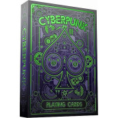 Cyberpunk Green Playing Cards, Cardistry Decks, White Deck Of Playing Cards For Kids & Adults With E-Book, Unique Playing Cards For Poker, Cyberpunk