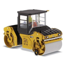 cAT caterpillar cB-13 Tandem Vibratory Roller with cab and Operator High Line Series 150 Diecast Model by Diecast Masters