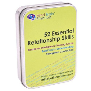 52 Essential Emotional Intelligence Training - Relationship Skills Card Game For Empathy, Trust Building Activities, Conversation Starters, Team Icebreaker Tools - By Harvard Researcher