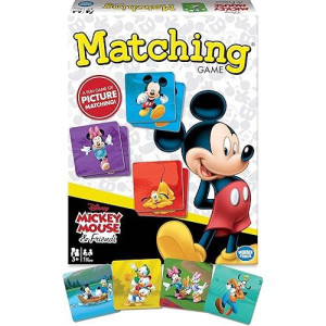 Wonder Forge Mickey Mouse Matching Game - Engaging Board Game For Kids Age 3-5 | Enhances Focus And Memory | Features Favourite Disney Characters | Ideal For Family Fun Time