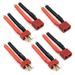 3 Pairs T Plug connector Female and Male Deans with 12AWg Silicon Wire for Rc Lipo Battery cable Drone