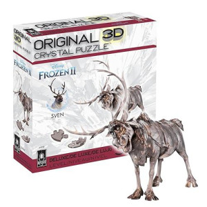 Bepuzzled | Disney Sven The Reindeer Deluxe Original 3D Crystal Puzzle, Ages 12 And Up