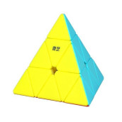 Roxenda Pyramid Speed Cube, 3X3X3 Qiming Pyramid Speed Cube Triangle Cube Puzzle Magic Cube (Stickerless)
