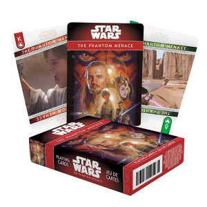 Star Wars Playing cards - Episode 1 - The Phantom Menace Deck of cards for Your Favorite card games - Officially Licensed Star Wars Merchandise and collectibles - Poker Size with Linen Finish