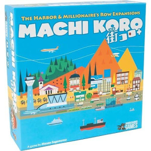 Machi Koro The Expansions - Harbor And Millionaire'S Row Expansion Sets, Fast-Paced Dice Rolling Board Game For Kids And Adults, Ages 8+, 2-5 Players, 30-45 Min Playtime, Made By Pandasaurus Games